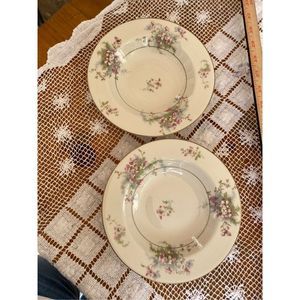 Set of 2 Vintage Theodore Haviland New York Apple Blossom China soup bowl
